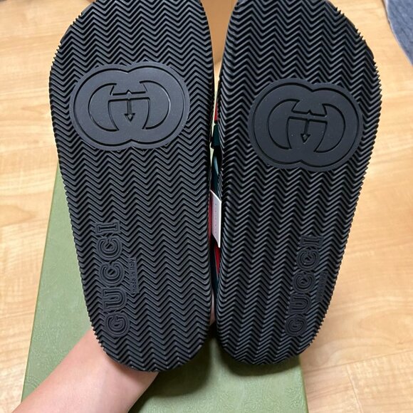 Gucci Web Slide Black Rubber (Women's) - Picture 3 of 7